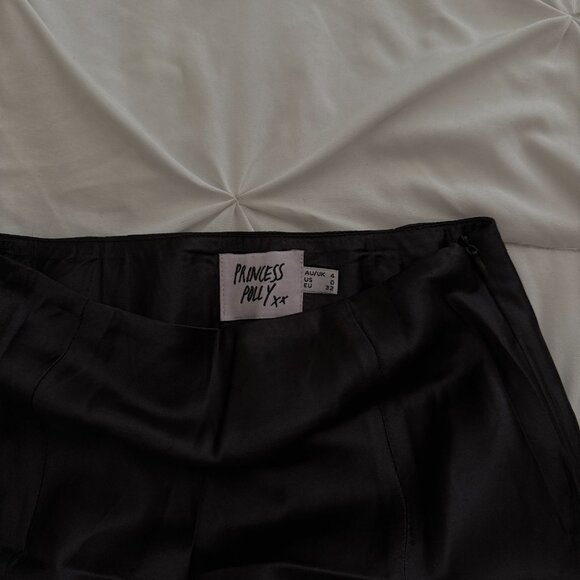 Princess Polly Black Satin Midi Skirt - Picture 3 of 3